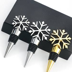 Tapón de vino tinto TPE con forma de flores de nieve de aleación de Zinc de alta calidad al por mayor - Product Image 2