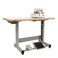 JUKKY Bon Prix JK747 Machine à coudre industrielle surjeteuse automatique à double tête, 4 fils, haute vitesse, avec table