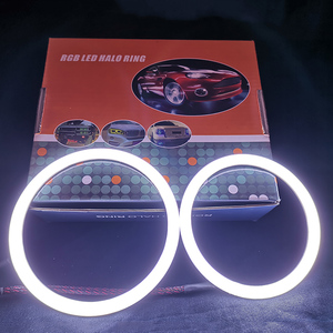 <span class=keywords><strong>2022</strong></span> impermeable Angel Eye <span class=keywords><strong>Halo</strong></span> anillo ámbar blanco Color Dual <span class=keywords><strong>2</strong></span> anillos lámpara antiniebla luz de día para Dodge - Product Image 1