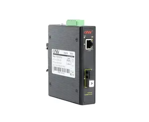 Industrial Media Converter ONV/OEM 10/100mbps Industrial Media Converter 2 Port Unmanaged Fiber Optic Switch For IP Cameras
