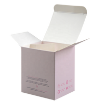 Boîte d'emballage en carton pliable personnalisée avec logo pour cosmétiques, bougies, soins de la peau et cadeaux