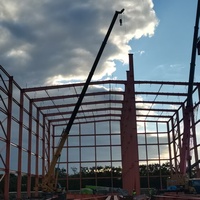 Bâtiments préfabriqués certifiés CE/EN 1090 de structure métallique bâtiment d'entrepôt de logistique d'atelier industriel de 1000 mètres carrés