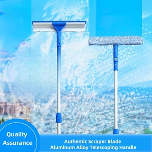 Kit de nettoyage de vitres mural avec raclette télescopique et manche en plastique – <span class=keywords><strong>Lave</strong></span>-<span class=keywords><strong>vitre</strong></span> manuel écologique - Product Image 3