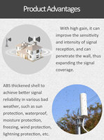 Antennes WiFi 5G 3G 4G Longue Portée Extérieures Sans Fil 20 KM pour Routeur et Téléphone Mobile MIMO LTE