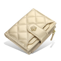 Baellerry Dompet Wanita Kulit Pu, Dompet Wanita Kulit Pu Ritsleting Multifungsi dengan Tempat Uang