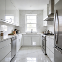Carreaux de porcelaine brillants avec texture de pierre naturelle antidérapants 600x600mm - Carreaux de sol haut de gamme modernes pour salle de bain et salon