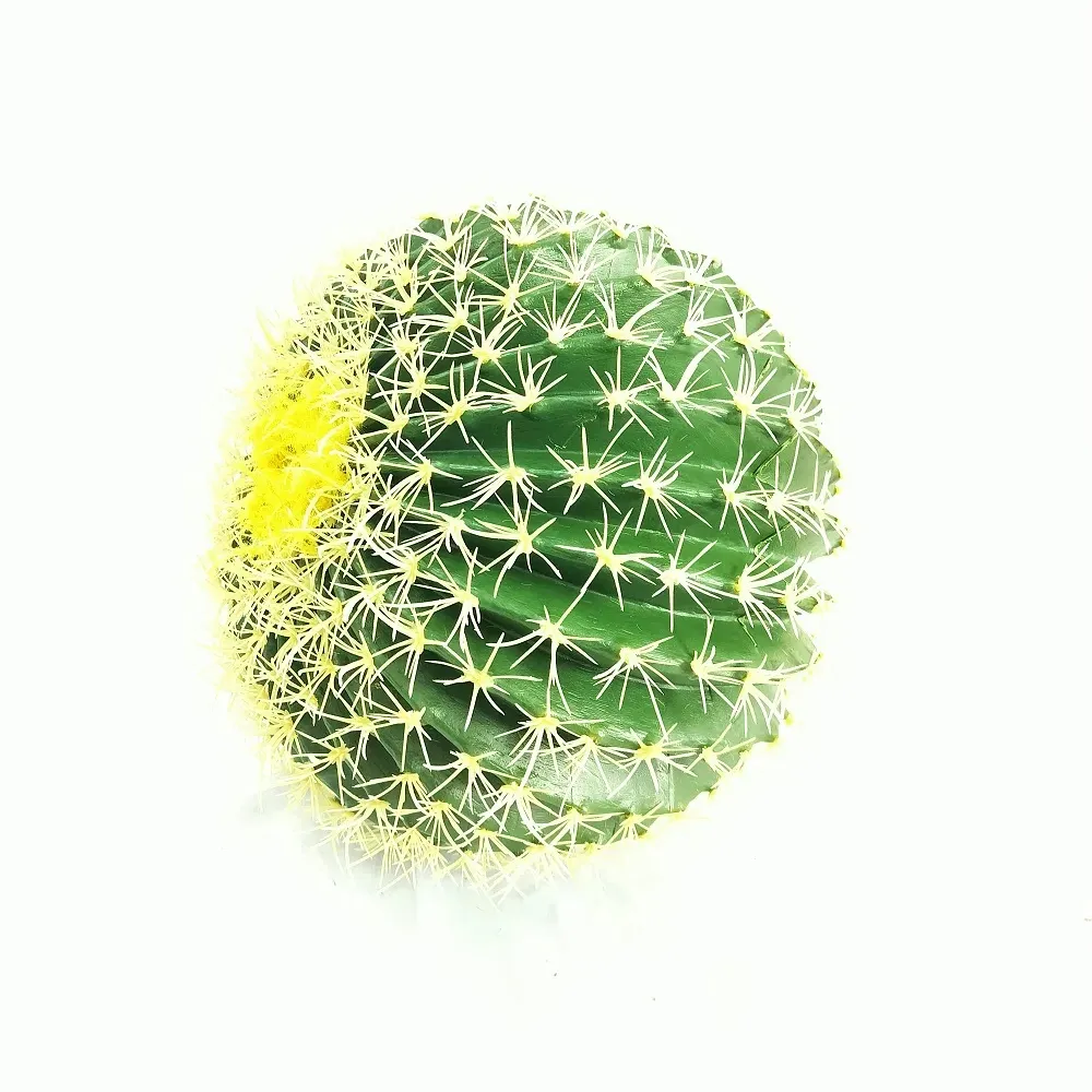 Высокое качество искусственный имитационный пластиковый декоративный Крытый диаметр кактуса 35 см