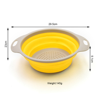 2 Paket Set Saringan Lipat, Saringan Lipat untuk Dapur, Keranjang Saringan Dapur, Keranjang Penyaring Air