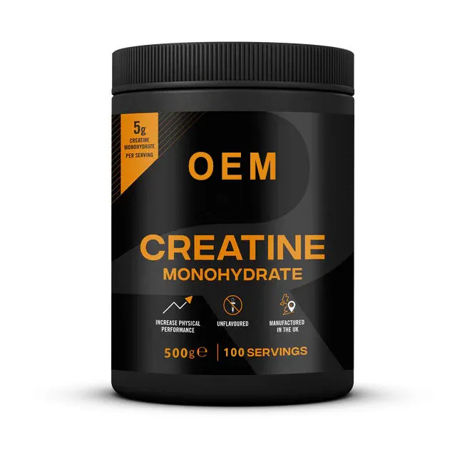 OEM Premium olahraga nutrisi Creatine monohidrat suplemen Creatine bubuk Protein untuk kebugaran dewasa