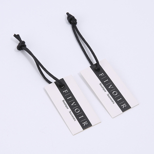 Tùy Chỉnh Trang Phục Treo Thẻ Và Nhãn Hàng May Mặc Giấy Các Tông Vải In Logo Thương Hiệu Quần Áo Treo Thẻ Đu Thẻ Cho Quần Áo - Product Image 4