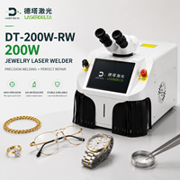 Mesin Las LaserDelta 200W untuk Perbaikan Perhiasan Emas Perak, Tali Jam Tangan, Bingkai Kacamata dengan Sistem Mikroskop