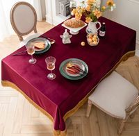 Nappe Rectangle Linge de Table Nappes Rectangulaire Couverture de Table Extérieure de Luxe pour Événements