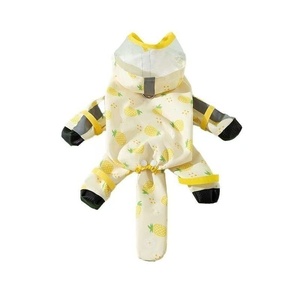 Impermeable al por mayor con logo personalizado, reflectante, con correa, compatible, ajustable, para perros pequeños, ropa para perros, chubasquero - Product Image 6