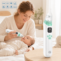 Aspirateur nasal pour bébé, nettoyeur de nez, extracteur de mucus, pompe électrique, aspiration, sans BPA, embout lavable, kit de soins