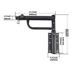 Supporto da Parete per <span class=keywords><strong>Sacco</strong></span> da <span class=keywords><strong>Boxe</strong></span>, Regolabile in Lunghezza e Altezza, per Palestra Domestica - Product Image 3