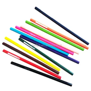 도매 12 개 천연 나무 색상 연필 어린이 색칠 연필 드로잉 세트 미니 종이 색연필 세트