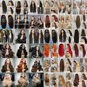 STARHAIR Hi-Q <span class=keywords><strong>alibaba</strong></span> vente chaude produits 2024 perruque ondulée frontale en dentelle brute cheveux humains brésiliens naturels à cuticule alignée - Product Image 6