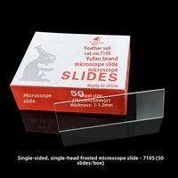 Slide Cover Glass Smooth and Frosted Surface Biological Slide Storage Box for Microscope Use Glass Slide Laboratory Biological