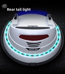 <span class=keywords><strong>Auto</strong></span> Elettriche 12V per Bambini da <span class=keywords><strong>2</strong></span> a 4 Anni, Veicoli per Parchi Divertimento con Telecomando, Rotazione a 360 Gradi con Luci - Product Image 4