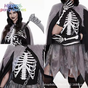 HESPER Nuevo Disfraz de Halloween para Adultos, Disfraz de Anime Misterioso de Terror, Conjunto de Vestido de Cosplay con Guadaña, Talla Adulto - Product Image 2