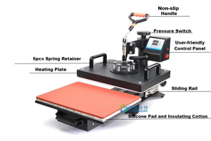 Easysub đa chức năng combo phẳng thăng hoa máy truyền nhiệt trên quần áo Mug tấm 5 trong 1 Máy ép nhiệt - Product Image 4