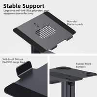Nouvel arrivage 15W Chargeur sans fil Support d'ascenseur pour ordinateur portable avec support d'ordinateur réglable en hauteur pliable de type C