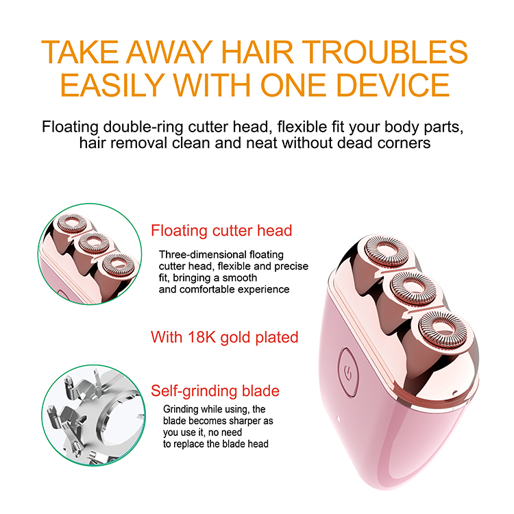 Wholesale Female Epilator Rechargeable Lady Hair Removal Shaver for Women Electric Bikini Trimmer Professional Shaving Machine