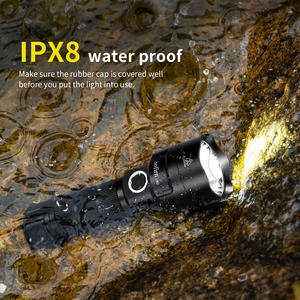 Lampe <span class=keywords><strong>de</strong></span> poche LED puissante longue portée 21700 SST40 avec indicateur <span class=keywords><strong>de</strong></span> puissance lanterne torche 2 groupes <span class=keywords><strong>rampe</strong></span> SOS balise extérieure - Product Image 5