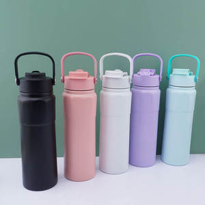 Bouteille de sport isotherme sous vide en forme de diamant de 750 ml, produit d'usine, avec flacons de parfum prêts à l'emploi et pompe à parfum - Product Image 2