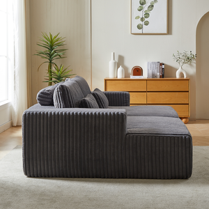 Oversized Sectional Lounge Chaise ,No Assembly Required,Cloud Plush Loveseat with Reclining <b>Sofa</b> <b>Bed</b> - Product Image 6