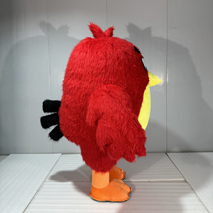 Adedi 1 adet yüksek kalite İnanılmaz kuş maskot yetişkinler için kostüm şişme hareketli satılık kızgın kırmızı kuş maskot kostüm - Product Image 3