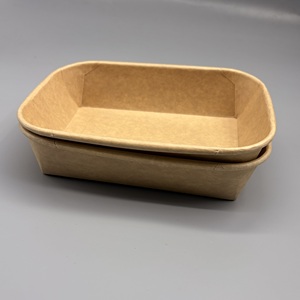 Plateau en papier jetable de haute qualité et résistant, écologique, pour plats à emporter, destiné aux entreprises de restauration commerciale - Product Image 1