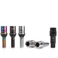 Yufei M14x1.25 Acier forgé SCM440 Longueur effective 28mm Boulon de siège de roue coloré Compatible avec BMW M4