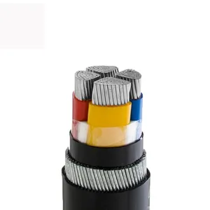 electric power cable unarmoured vv 22 aluminum 2 core copper xlpe/swb/pvc armored aluminum cable