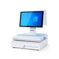 15.6+11.6-inch Dual Screen Full Set Cash Register POS System Intel 4GB RAM Dual Resolution NFC Technology Windows