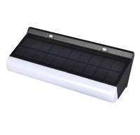 Nouvelle conception de l'énergie solaire fonctionnel double applique murale exterieure solaire lumière de contour IP67 étanche capteur de mouvement a mené des lumières