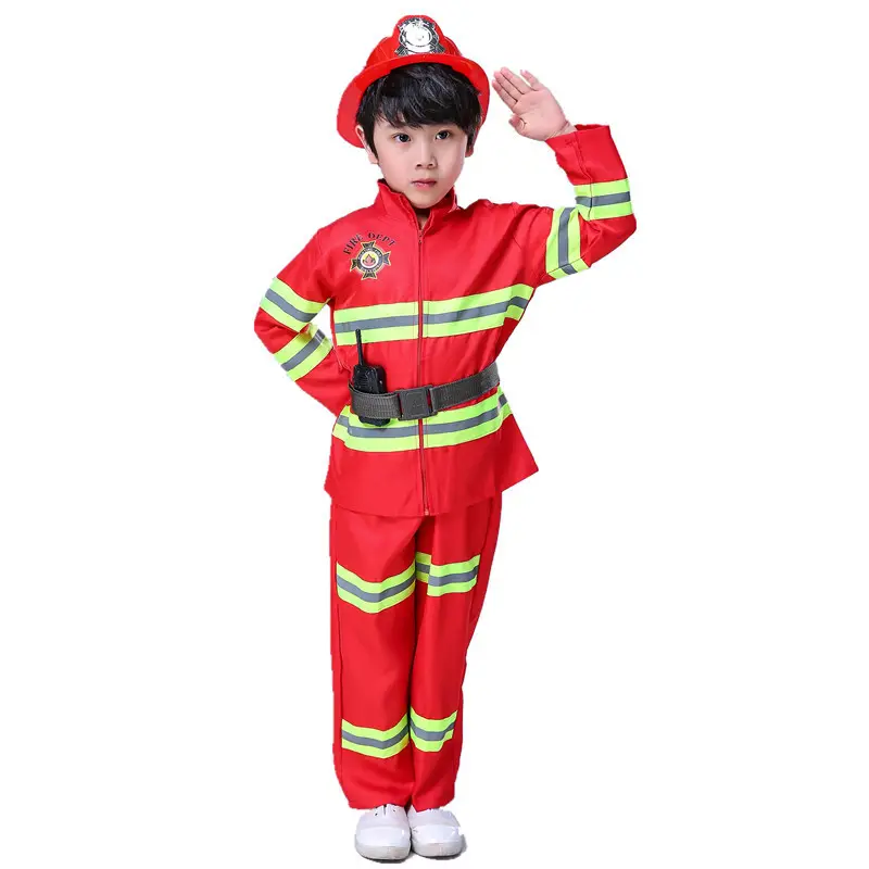 Прямая поставка с фабрики, Забавный пожарный, персонаж Сэм, косплей, детский пожарный, Детский костюм с аксессуарами