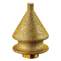 Foret conique multifonctionnel diamanté brasé sous vide 4-en-1 de 38 mm/50 mm pour granit, marbre, porcelaine, quartz