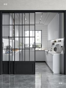 <span class=keywords><strong>Puerta</strong></span> Corredera Antirrobo de Estilo Chino Retro, <span class=keywords><strong>Puerta</strong></span> de Titanio-Magnesio de Tres Enlaces con <span class=keywords><strong>Riel</strong></span> Suspendido <span class=keywords><strong>para</strong></span> Cocina, Balcón y Sala de Estar - Product Image 3