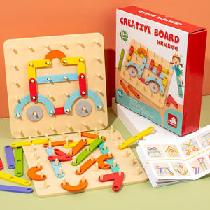 Puzzle en bois Montessori DIY pour garçons et filles - Product Image 1