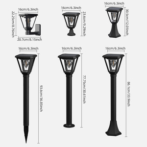Luces Solares para Caminos de Jardín, Césped y Exteriores, Impermeables IP66, Lámpara de Pared LED con Energía <span class=keywords><strong>Solar</strong></span>, 150lm/W, 3W COB - Product Image 6