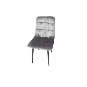 Professional Chrome Black <strong>Dining</strong> <strong>Chairs</strong> <strong>Cream</strong> and Grey Velvet <strong>Dining</strong> <strong>Chairs</strong> - Product Image 6