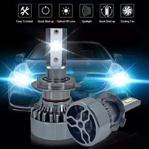 2024 Neuestes Aluminium H4 Led Scheinwerfer-Glühre H7 H11 9005 20000 Lumen Auto-Led-Scheinwerfer