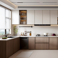 Armoires de cuisine en bois massif sur mesure pour projet d'appartement |   Fournisseur de solutions de mobilier en gros écologiques et résistants à l'eau