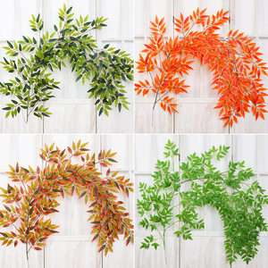 Stupid Bird Guirlandes artificielles de feuilles de banian, plantes décoratives vertes, plantes artificielles suspendues pour murs intérieurs et extérieurs, 6 pieds - Product Image 3
