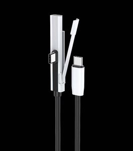 Custom Mold Zinc Alloy+48 Strand Nylon Braided+E-Marker Chip+240W Fast Charging Cable with <b>Stand</b> for Phone Tablet <b>PC</b> Charge - Product Image 5