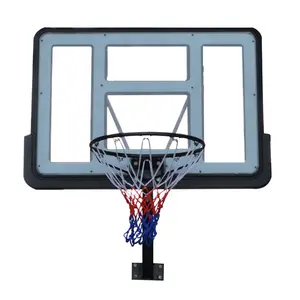 Grosir Peralatan Olahraga Kustom W-100721b 1 Ring Basket Mini Di Dinding 44 "Basket Bola Hoop