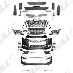 Parachoques delantero y trasero de material ancho con lámparas de rejilla para coche oyota iace 2019- to ALD, modelo mini bus de cuerpo ancho - Product Image 1