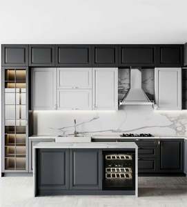 Armoires de cuisine modulaires modernes, style européen, designs de cuisine laqués, fabrication en Chine - Product Image 6