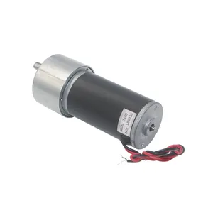 ASLONG JGB37-31ZY 37 مللي متر اسطوانة شكل DC12V/24V سرعة 9 إلى 1170RPM موتور تيار مباشر 48 مع مقياس سرعة الدوران سانيو نوع